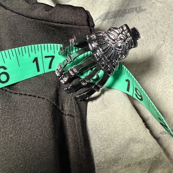 KILLSTAR MALICE FAUX LEATHER COLLARED SKATER DRESS SZ XL - Picture 6 of 9